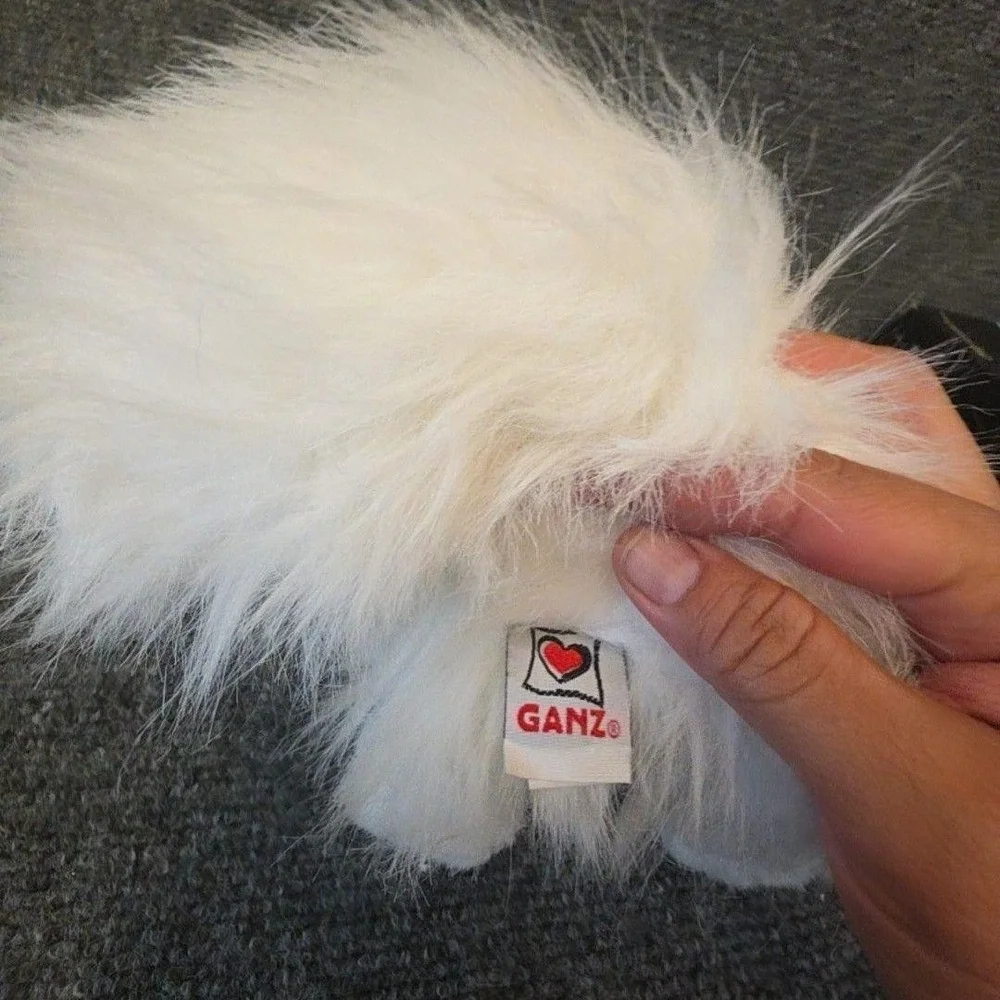 Webkinz GANZ Persian Cat Plush Small White Stuffed Animal Toy W/ Tag Code